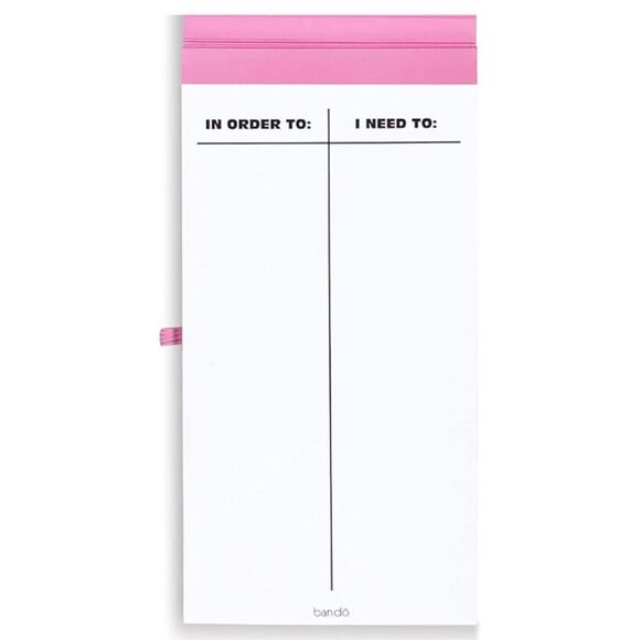 ban.do Good Intentions Goal & Habit Tracker Notepad – 80 Pages, Pink, NWT - Picture 3 of 12